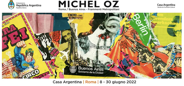Roma dal 8 al 30/6  lun-ven 14.30-19.00,  Via Veneto 7, Sez.Cult. Ambasciata Argentina